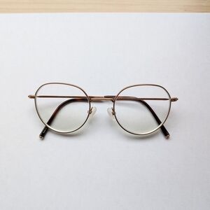 Carin Designer Round Metal Frame Eyeglasses
